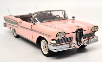Franklin 1/24 - Edsel Citation 1958 Open Top Pink Diecast Scale Model Car - Image 1 of 4