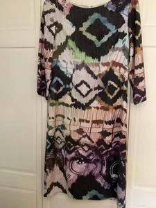 J Peterman Kleid mit abstraktem Druck Größe 6 - Bild 1 von 4