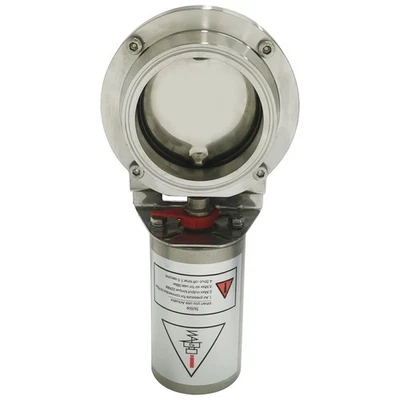 4 inch Tri Clamp Sanitary Pneumatic Actuator Butterfly Value Single-Acting - Image 1 of 4
