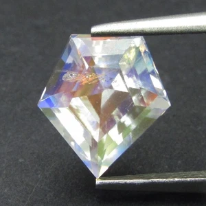 2.43Cts Magnificent Natural Rainbow Moonstone Fancy Pentagonal Cut Gemstone - Picture 1 of 9