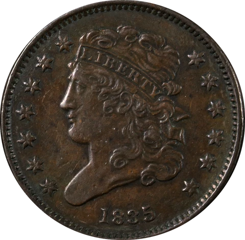 1835 Half Cent Great Deals From The Executive Coin Company Cover