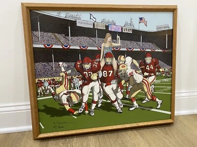 Taylor Swift Super Bowl Reciclado Tienda de Ahorro Pintura Arte Kansas City Chiefs Foto 1 de 4