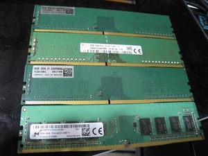 lot of 4 8GB 1RX8 PC4-2400T Desktop Ram Used Pull - Picture 1 of 1