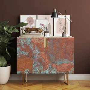 Rusty Metal Effect Self Adhesive Furniture Vinyl Wrap Sticky Back Plastic - Picture 1 of 5