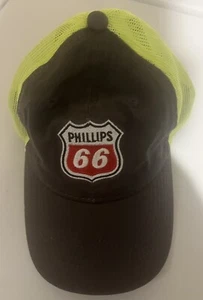Phillips 66 Baseball grey Cap with  yellow mesh. One size fits all.  Used. - Picture 1 of 6
