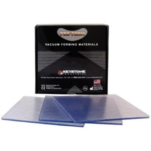 KEYSTONE PROFORM DUAL LAMINATE (E-GASKET) 5" X 5" .120 (3MM) THICK CLEAR 12/BOX