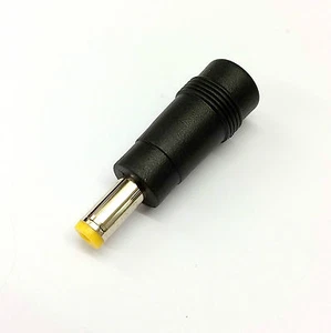DC 2.1MM FEMALE to 5.5MM x 1.7MM HP DELL GATEWAY YELLOW TIP ADAPER CONNECTOR - Picture 1 of 5