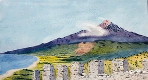 Wm. Gresley (1886-1970) Watercolour, Etna fromTaormina - Picture 1 of 1