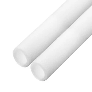 2pcs Pipe Insulation Foam Tube Split Pipe Lagging 15mm ID 40mm OD 3ft, White - Picture 1 of 7