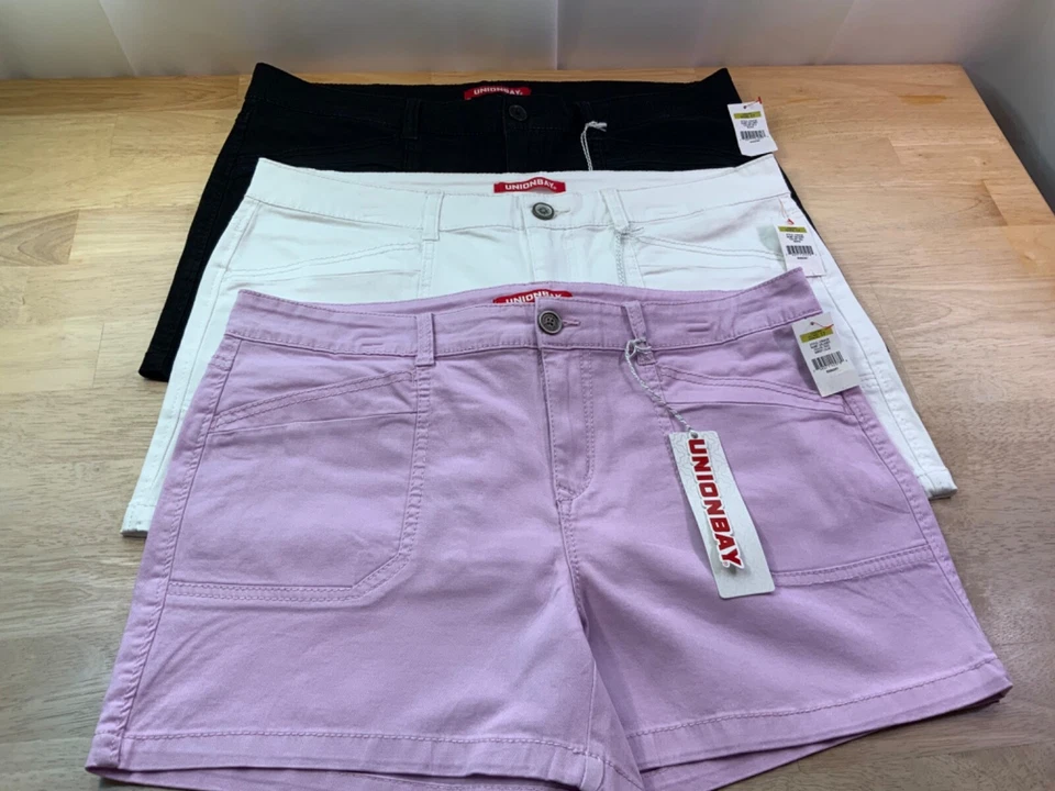 Juniors' Unionbay Delaney Stretch Twill Shorts - Sweet Lilac - Size 17