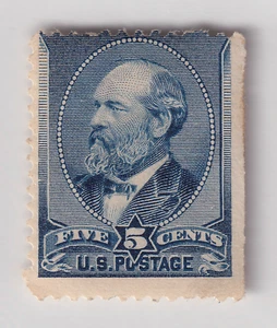 US Scott #216 5c Andrew Garfield Stamp. MOGH. CV $210 - Picture 1 of 2