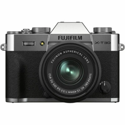FUJIFILM X-T30 II Mirrorless Camera with XC 15-45mm OIS PZ Lens (Silver) - Image 1 of 4