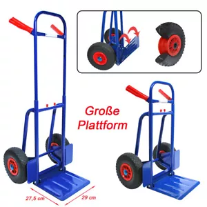 Sackkarre pannensicher klappbar Transportkarre höhenverstellbar Vollgummi 200kg - Bild 1 von 8