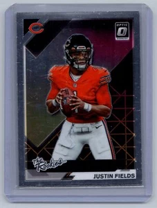 2021 Donruss Optik #TR-4 Justin Fields The Rookies lila Sterne - Bild 1 von 2