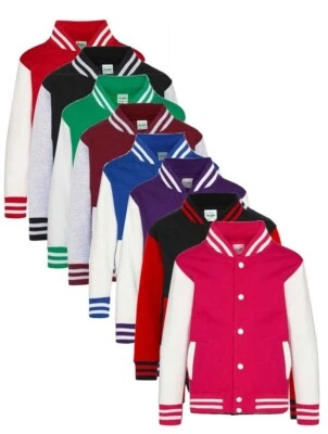 Childs Kids Boys Girls Varsity Letterman University College Baseball Jacket - Image 1 of 4