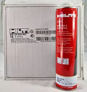 CASE of 12 - HILTI CF 812 WD Window and Door Pro Foam 22.5 oz 12 PACK 8/24/25 - Picture 1 of 6