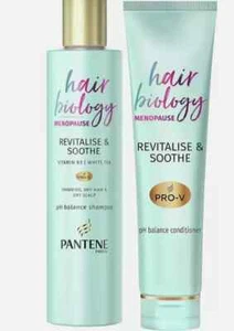 Pantene Hair Biology Menopausia Champú 250ml + Acondicionador 160ml + Vits Pack 2 - Imagen 1 de 4