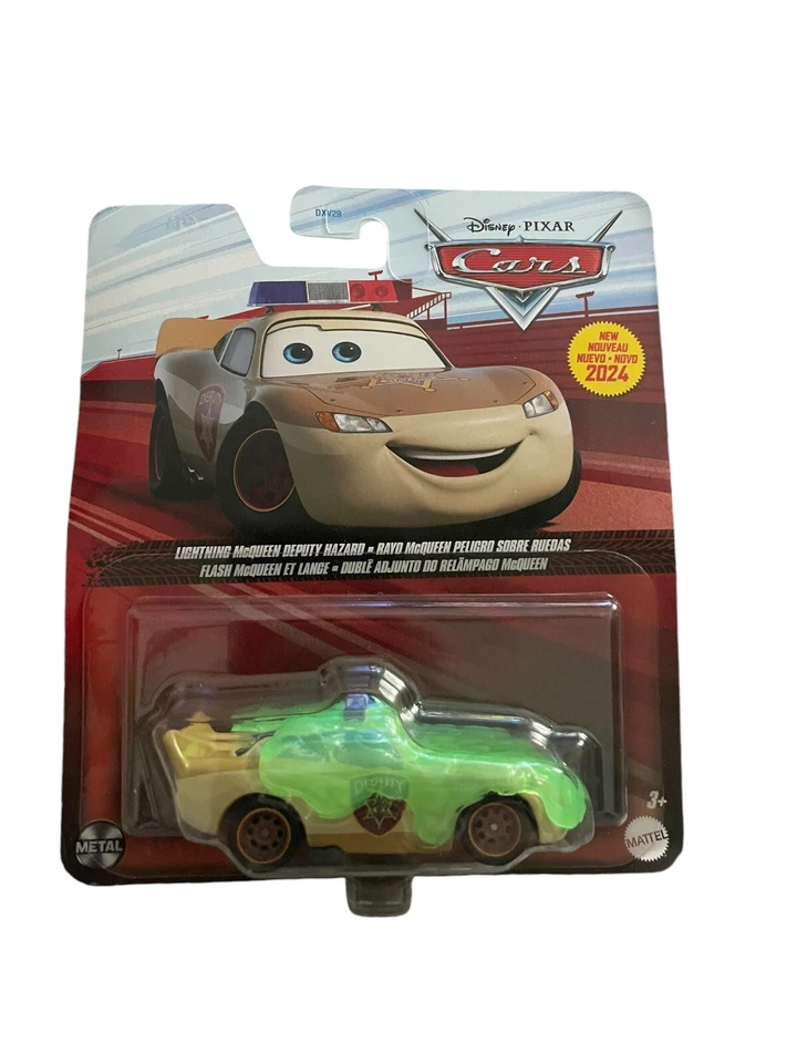 2024 DISNEY/PIXAR CARS LIGHTNING McQUEEN DEPUTY HAZARD with Slime - Image 1 of 4