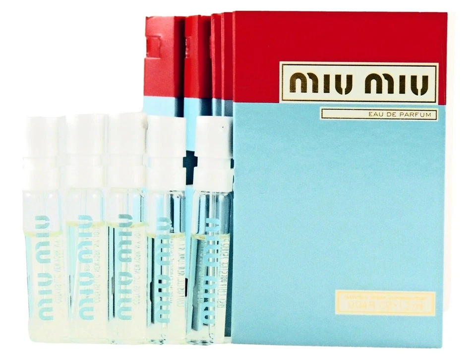 MIU MIU EDP 1,2 ml .04 fl oz x 5 viales de muestra de spray de perfume Foto 1 de 1