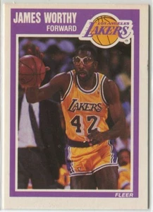 1989-90 Fleer #80 James Worthy Los Angeles Lakers - Picture 1 of 2