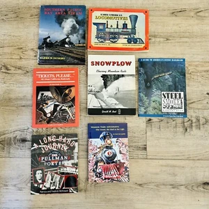 Train History Book Mixed Lot of 7 Locomotives Railroad Stories Steam Engines - Picture 1 of 24