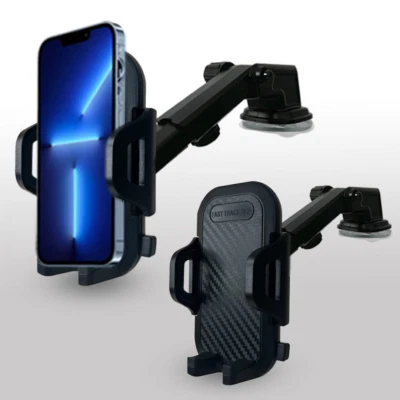 Car Phone Mount Holder with Adaptable Cradle - Secure and Adjustable Long Neck - Image 1 of 4