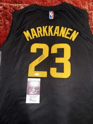 Lauri Markkanen Signed Utah Jazz Jersey Autographed JSA COA - Image 1 of 4