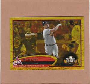 2012 Topps World Series Gold Sparkle Albert Pujols #108 EX-NM SEE SCAN