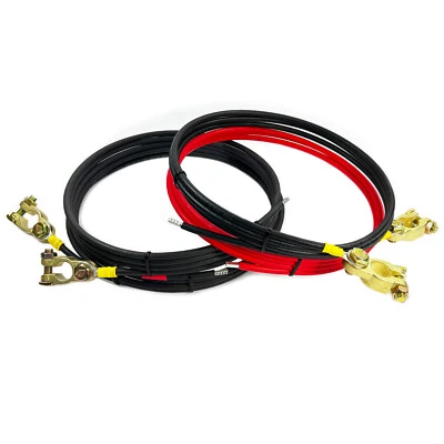 Batteriekabel 12V 24V Solar Laderegler Verbindungskabel 2m 6mm² Polklemmen 0% - Bild 1 von 4