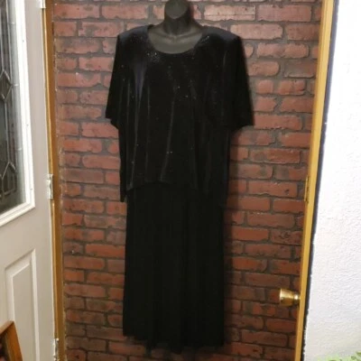 Vestido midi All That Jazz de terciopelo negro 18 Foto 1 de 4