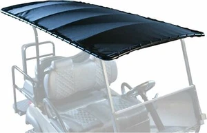 RedDot Topsail Bimini Style Canvas Golf Cart 84" Roof w/ Tubular Sun Top - Black - Foto 1 di 8