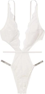 Victoria Secret Lace Crotchless Teddy Shine Women's Lingerie (S) - Picture 1 of 3