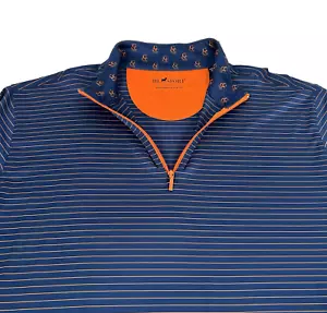 HL Sport 1/4 Zip Pullover XL Performance Striped - Picture 1 of 8