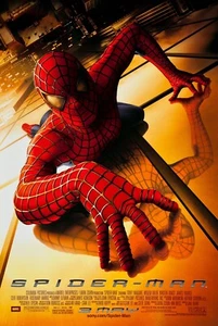 2002 Spiderman Movie Poster 11X17 Peter Parker Tobey McGuire Goblin Marvel 🕷🍿 - Picture 1 of 3