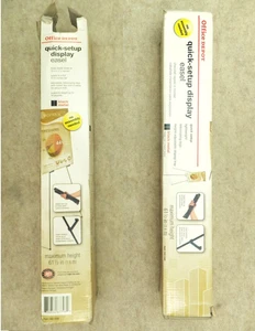 Folding Easel Office Depot Quick-Setup Display Item 342-598 Black Metal 61-1/2” - Picture 1 of 7