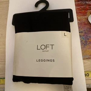 Ann Taylor Loft Outlet Black Leggings Size L 140-165 lbs New - Picture 1 of 3