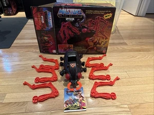 1984 MOTU SPYDOR Evil Stalker W/ Original box & Comic He-Man Masters Universe - Picture 1 of 7