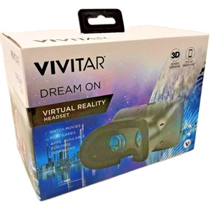 Vivitar DREAM ON Virtual Reality Headset 3D Video Experience Fits any Smartphone - Picture 1 of 7