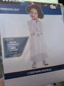 Star Wars Princess Leia Infant Baby Costume Size 3-6 Months Halloween Dress-up - Picture 1 of 2
