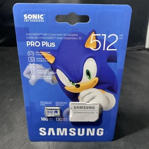 PRO Plus Sonic the Hedgehog + Adaptateur microSDXC 512Go MicroSD Lot 2 - Photo 1 sur 1