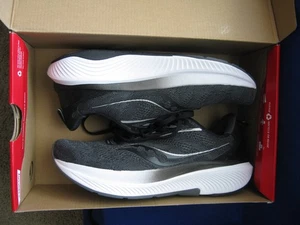 Saucony ECHELON 9 Negro/Blanco Nuevo Para Hombre Talla 10 Ancho Ortopédico con Soporte para Arco - Imagen 1 de 13