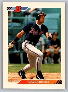 1992 Bowman David Justice #312 - Foto 1 di 2