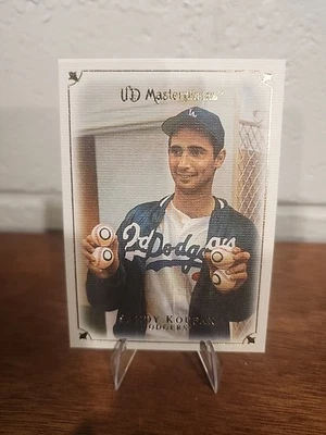 UD Masterpieces 2007 - Sandy Koufax #17 Los Angeles Dodgers Salón de la fama 🔥 Foto 1 de 2