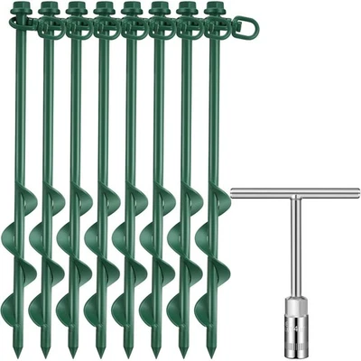 Accesorios de esqueleto gigante 8 piezas anclajes de tierra atornillados, 12 pulgadas de alta resistencia... Foto 1 de 4