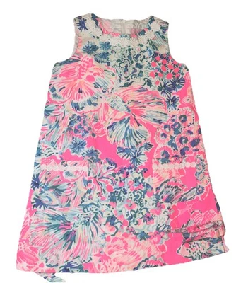 Vestido Lilly Pulitzer Niñas Rosa Azul 5  Foto 1 de 3