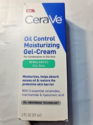 Gel-crema hidratante CeraVe Oil Control para piel mixta a grasa 3 oz/89 ml Foto 1 de 4