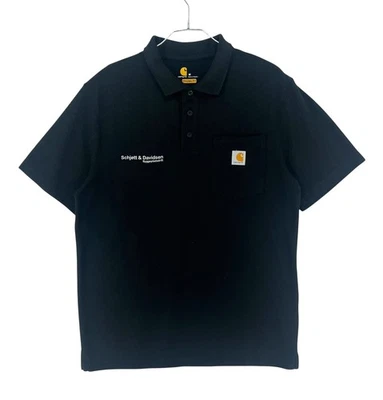 Polo T-Shirt Negro Casual Carhartt Para Hombre Tamaño M - Imagen 1 de 4