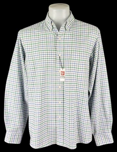 CHAPS By RALPH LAUREN Mens Blue L/S OXFORD SHIRT Wrinkle Free - L - 50" -RRP £65 - Picture 1 of 13