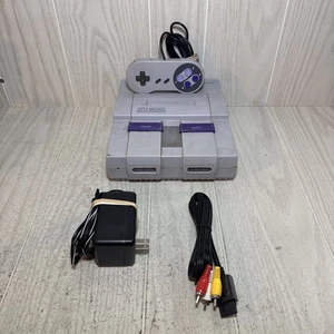 Lote consola Super Nintendo SNES probada con conexiones AV AC - Imagen 1 de 13