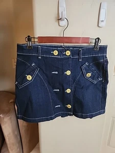 GIRLS RUBEE BLUE DENIM SKIRT..SIZE 9 - Picture 1 of 3